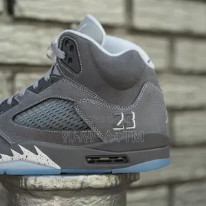 Air Jordan 5 Retro 'Wolf Grey' Men's Mid Boots Shoes
