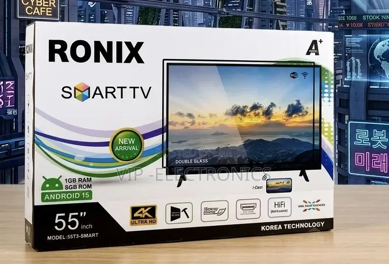 Ronix 55 Inch Tv Ultra Hd Android 15 Smart Tv (Model: Sst3-Smart