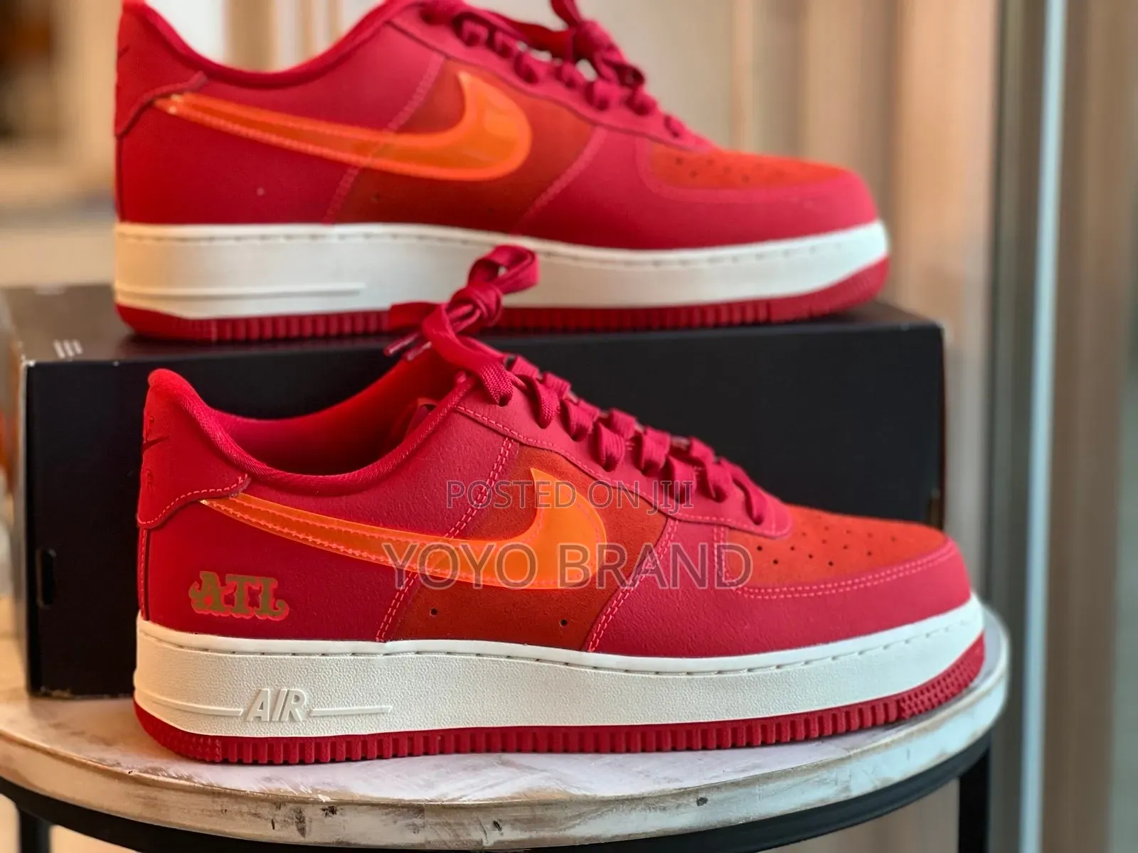 Nike Air Force 1 '07 Lv8 "Atl" Sneakers Vibrant University Red