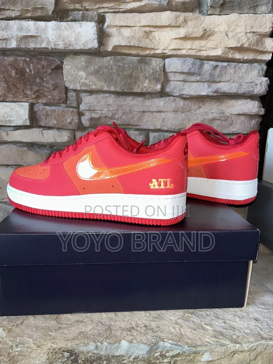 Nike Air Force 1 '07 Lv8 "Atl" Sneakers Vibrant University Red