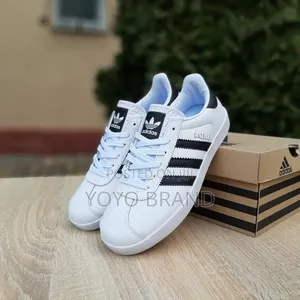 Adidas Gazelle Sneakers White/ Black Striped