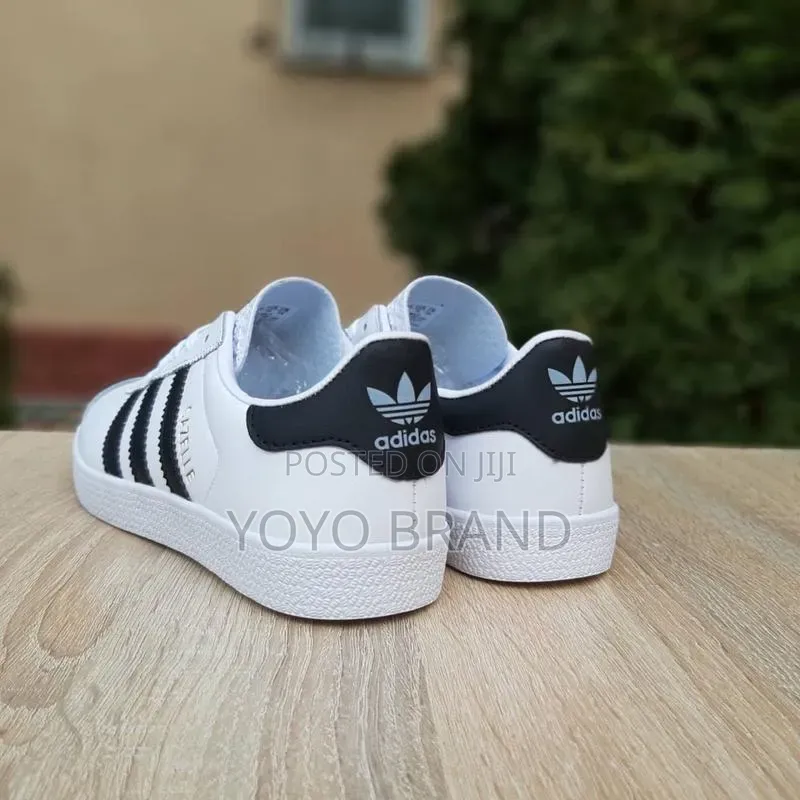 Adidas Gazelle Sneakers White/ Black Striped