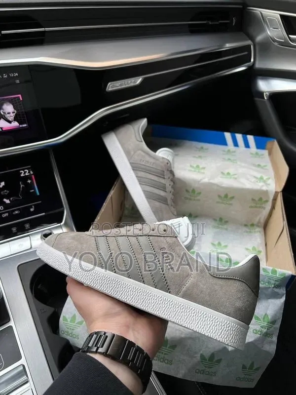 Adidas Gazelle Sneakers Grey Suede Unisex Sneakers