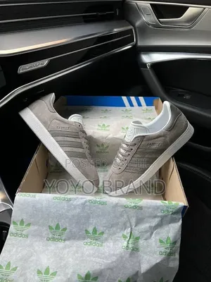 Adidas Gazelle Sneakers Grey Suede Unisex Sneakers