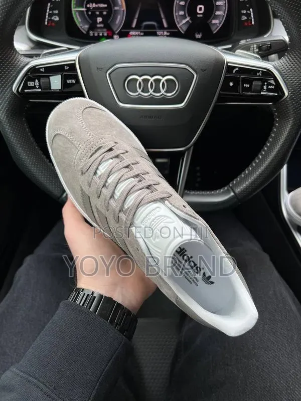 Adidas Gazelle Sneakers Grey Suede Unisex Sneakers