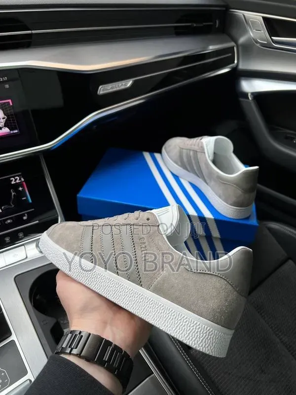 Adidas Gazelle Sneakers Grey Suede Unisex Sneakers
