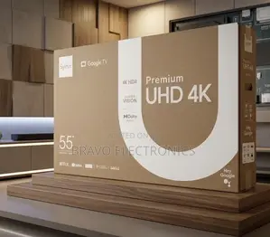 Syinix 55” Tv 2026 Uhd Frameless Google Tv – Dolby Audio Experience