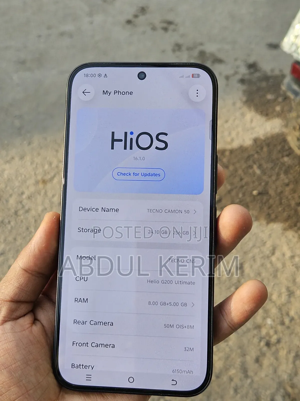 Tecno Camon 50 256 GB Black