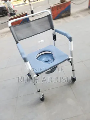 3-in-1 Rolling Commode and Shower Chair Designed for Elderly Disabled