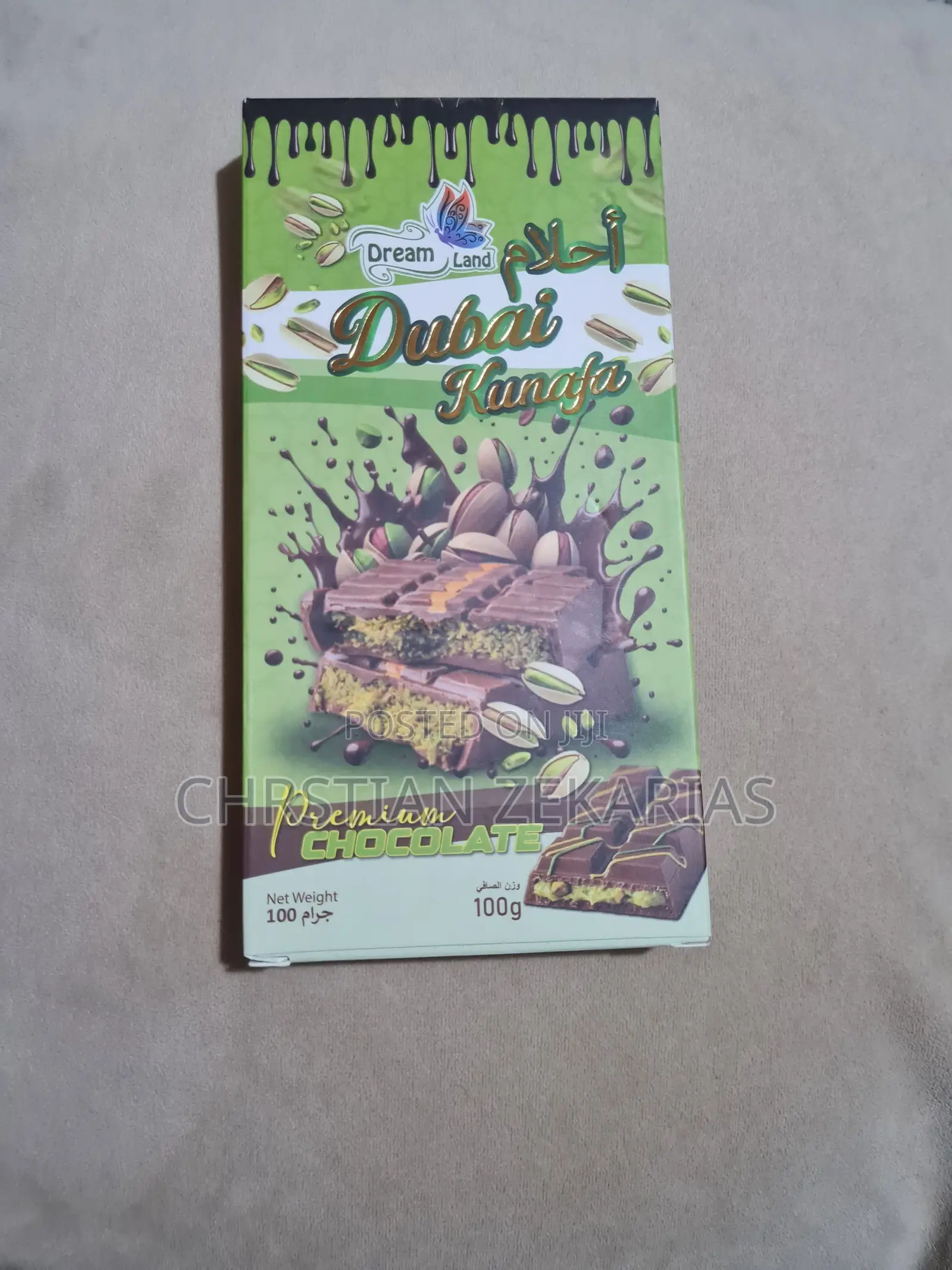Dubai Kunafa Chocolate
