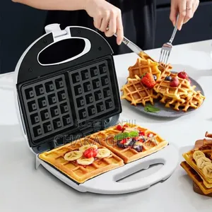 Mixdor Double Waffle Maker - Makes 2 Waffles At Once, 750w
