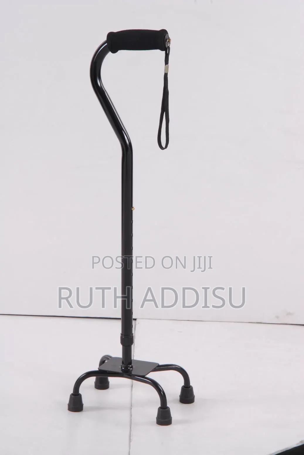 Walking Stick Aluminium Alloy Four-legged Cane For The Elderly, Four