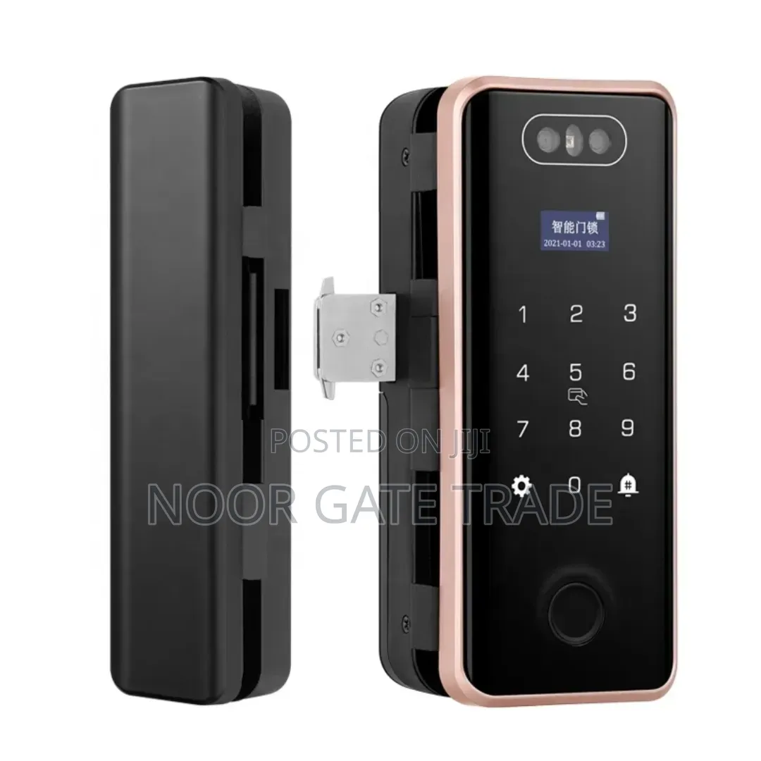 Smart Glass Door Lock – Face Recognition Fingerprint Wifi Tuya