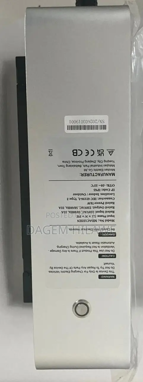7kw Smart Ev Charger Rfid, Wi-Fi App Control, 16-32a Adjustable