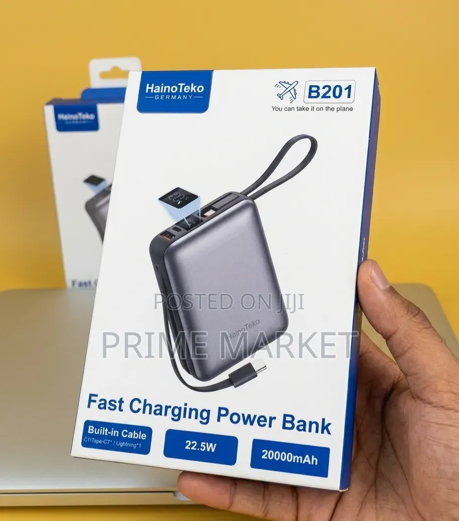 Hainoteko B201 Power Bank | 20000mah Capacity and 22.5w Fast Charging