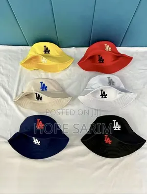 Trendy "La" Embroidered Bucket Hats