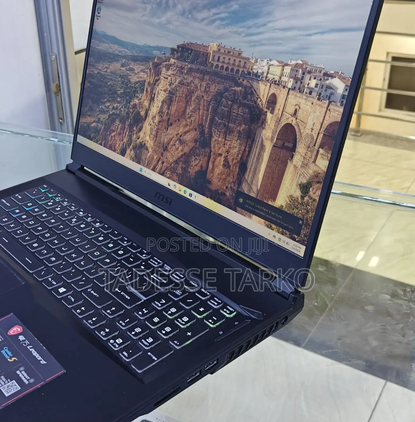 New Laptop MSI GP75 Leopard 16GB Intel Core i7 SSD 512GB