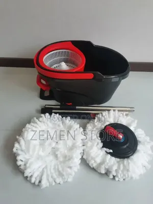 360° Rotating Spin Mop and Bucket System እግር ያለው የሚሽከረከር ሞፕ