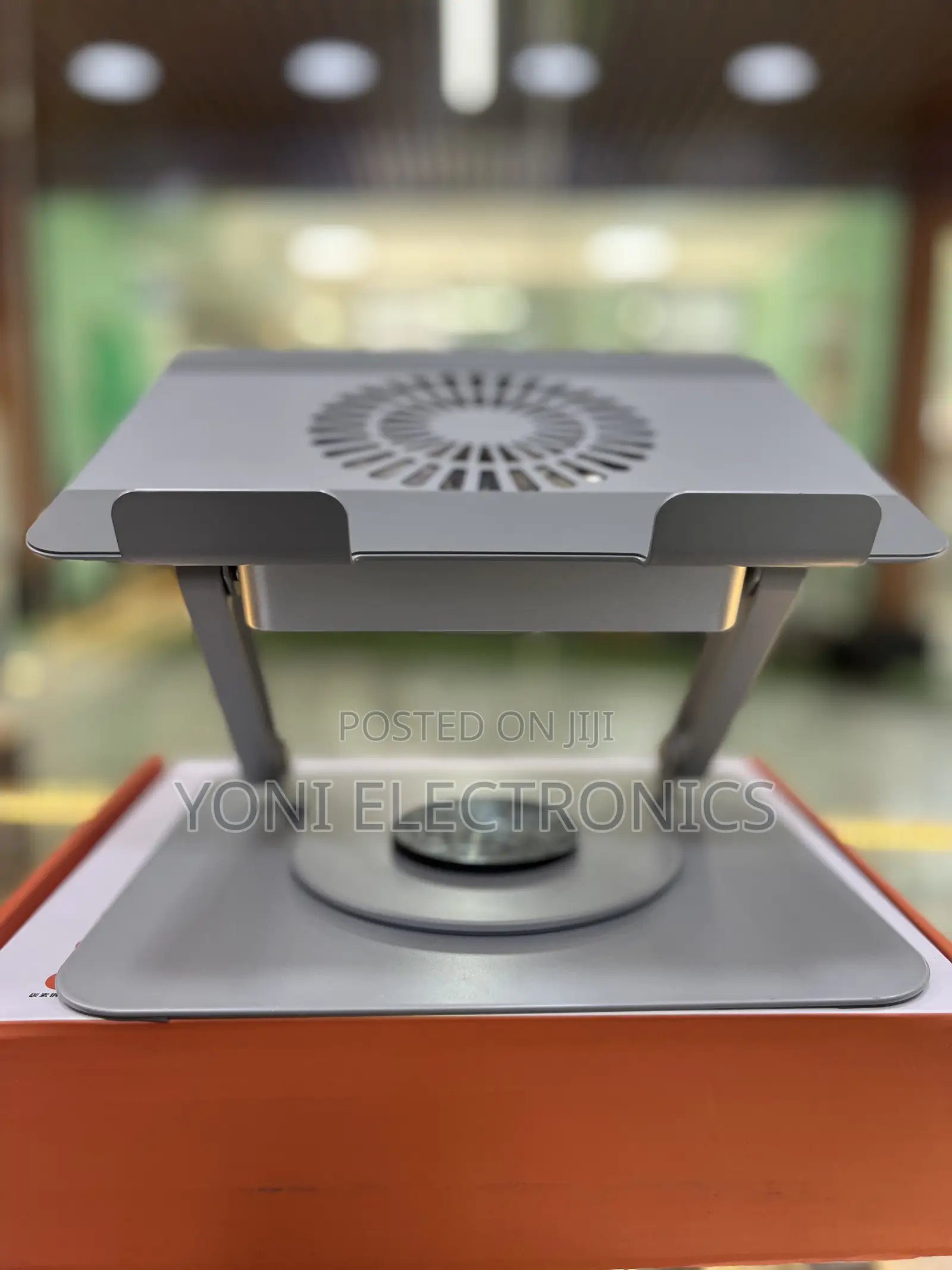 Folding and 360-Degree Rotating Notebook Stand With Fan