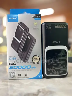 T-max Tpb-20 20000mah Fast Charging Power Bank With Real-time Digital