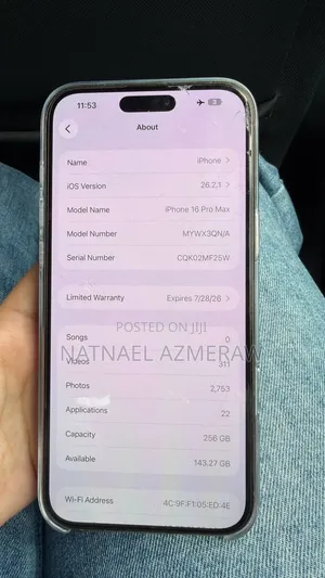 New Apple iPhone 16 Pro Max 256 GB