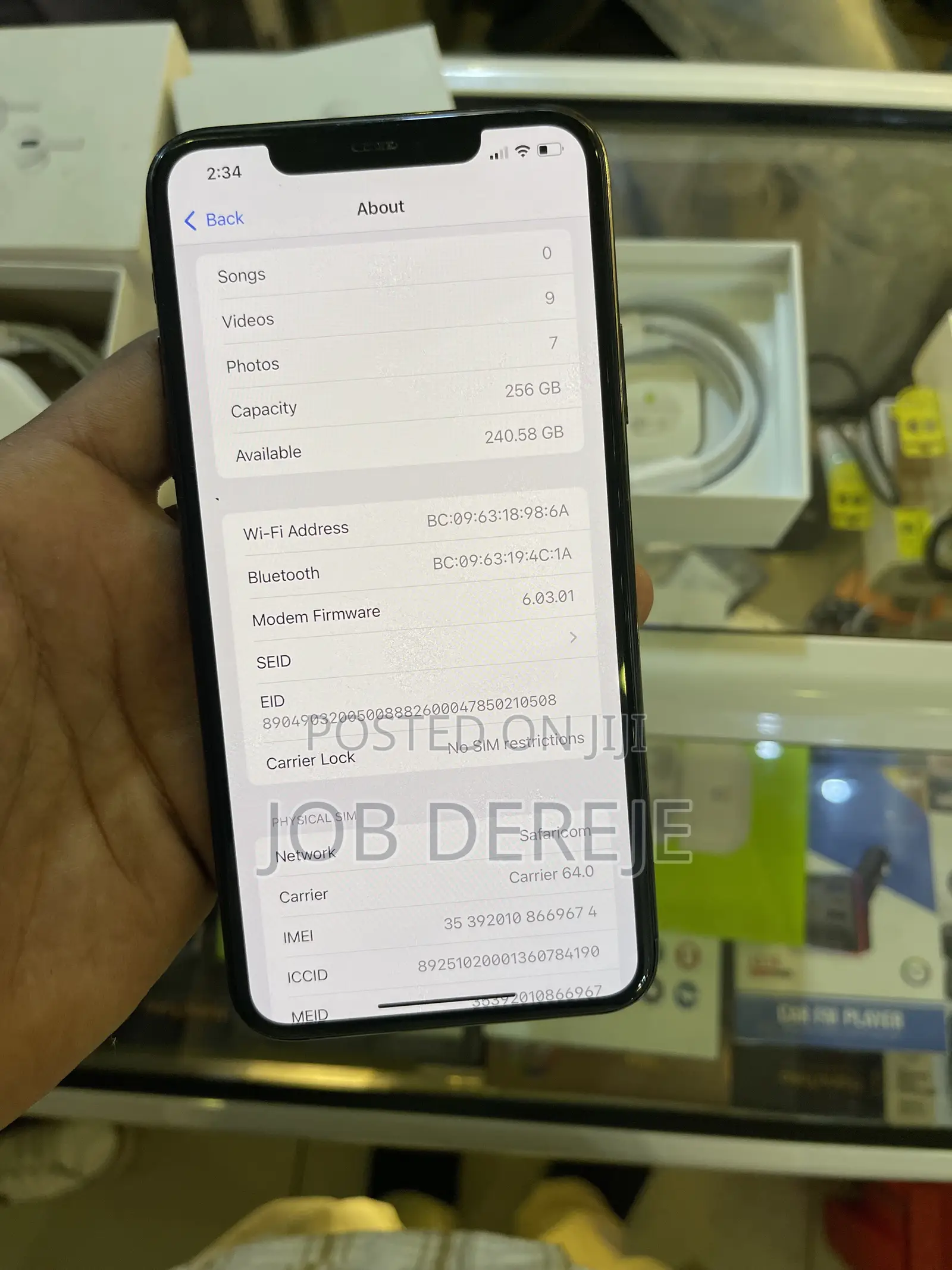 New Apple iPhone 11 Pro Max 256 GB Black