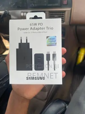 Original Samsung 65w Trio Fast Charger | ኦሪጅናል ሳምሰንግ 65w ፈጣን ቻርጀር