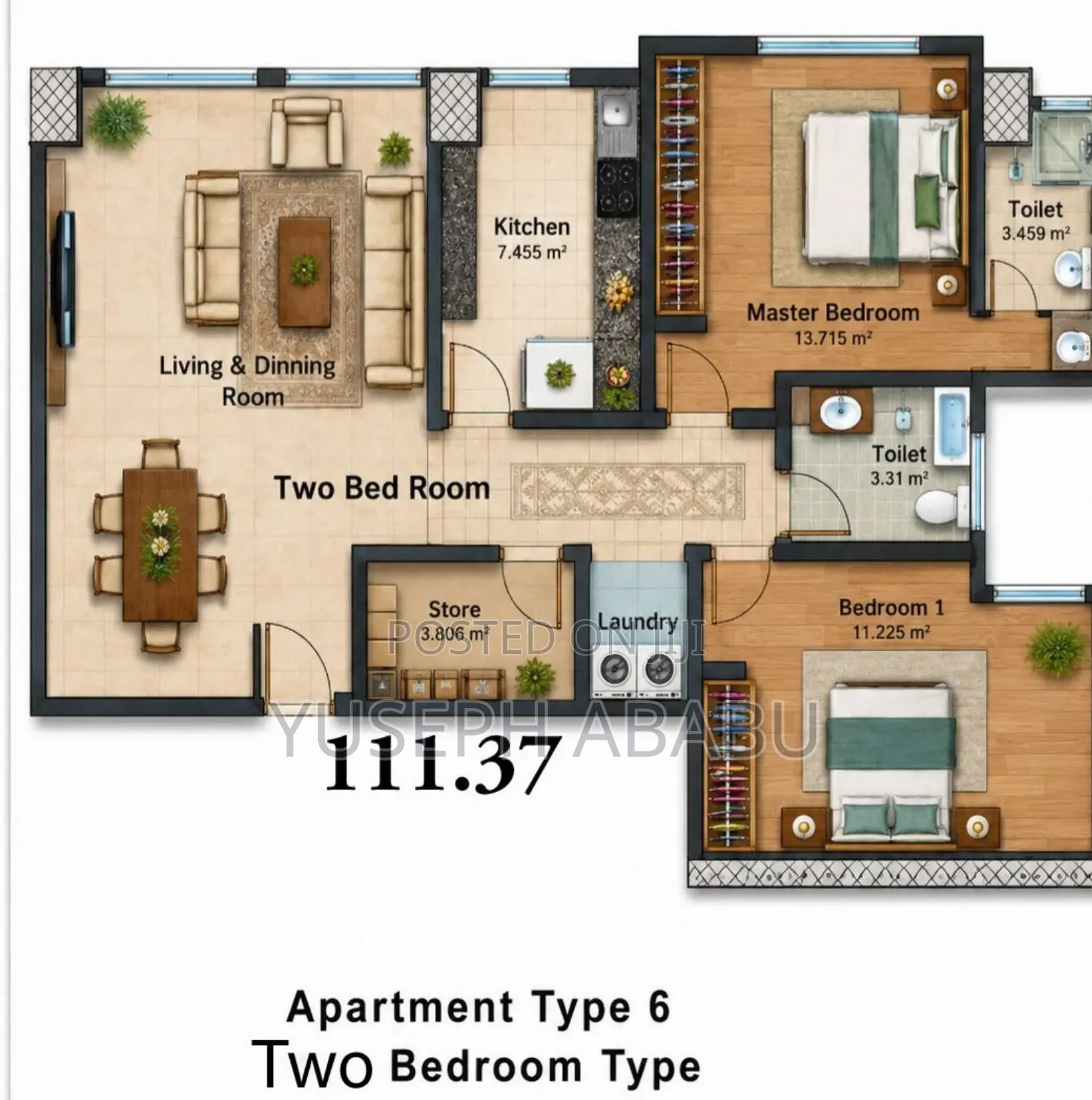 3bdrm Apartment in Summer Real Estate, Kirkos for sale