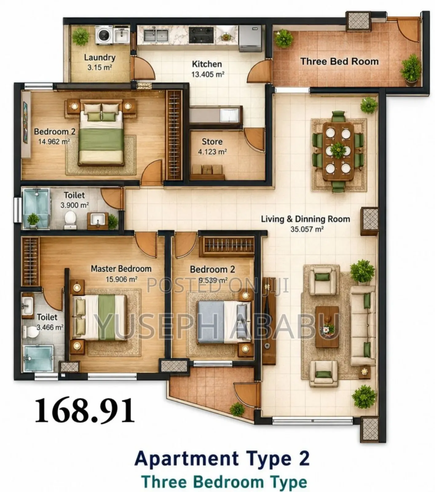 3bdrm Apartment in Summer Real Estate, Kirkos for sale
