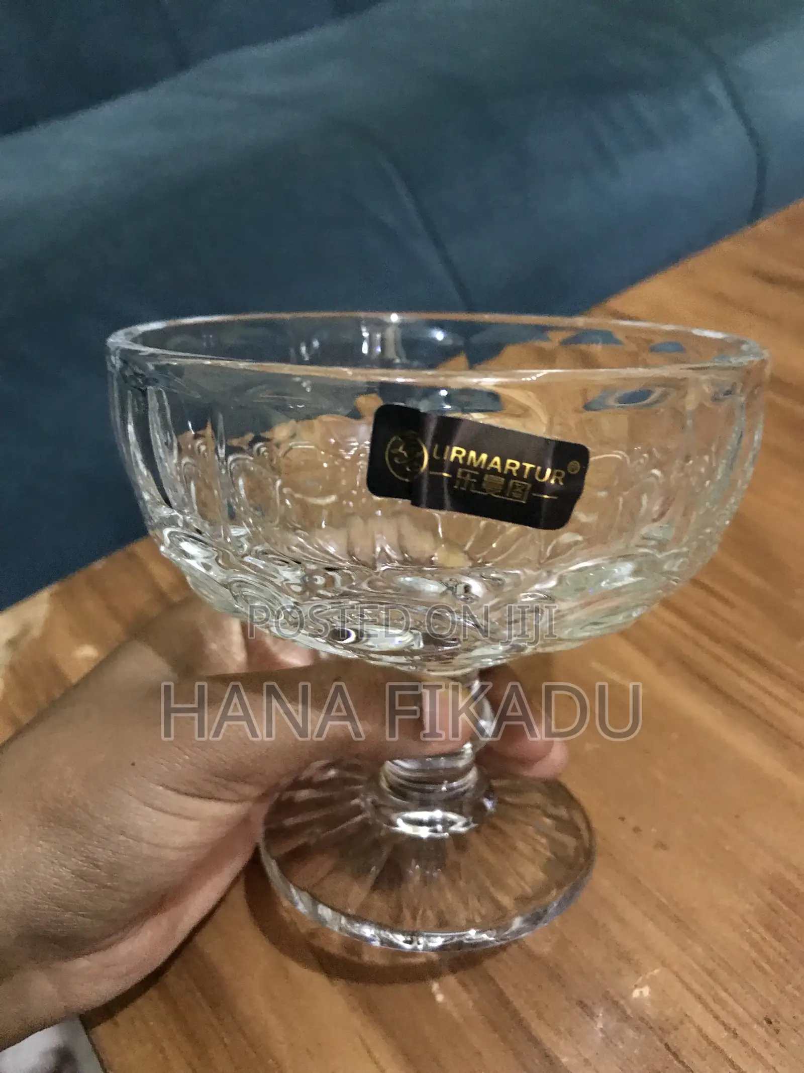 Icecream and Fruit Punch Glass Cup የሚያምር የአይስክሬም እና ፍሩት ፓንች ብርጭቆ