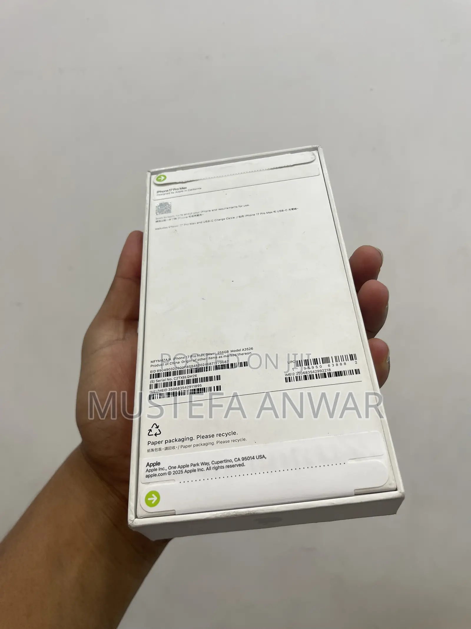 New Apple iPhone 17 Pro Max 256 GB White