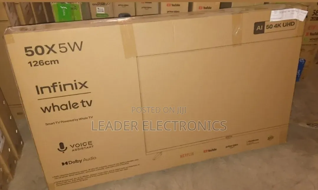 Infinix Tv 50" Smart Whale Tv Uhd – Original | 3 Year Warranty