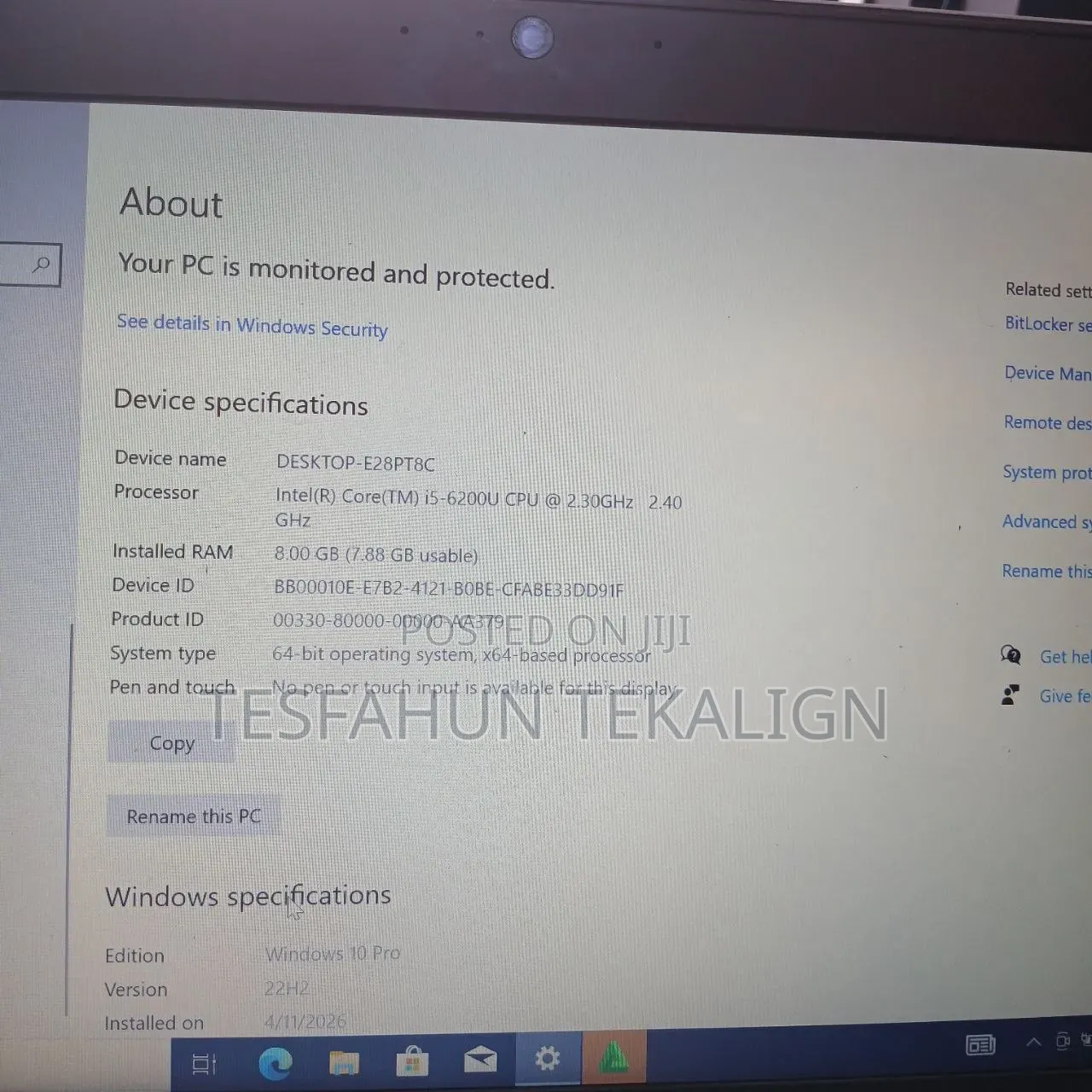Laptop HP EliteBook 840 8GB Intel Core i5 SSD 1T