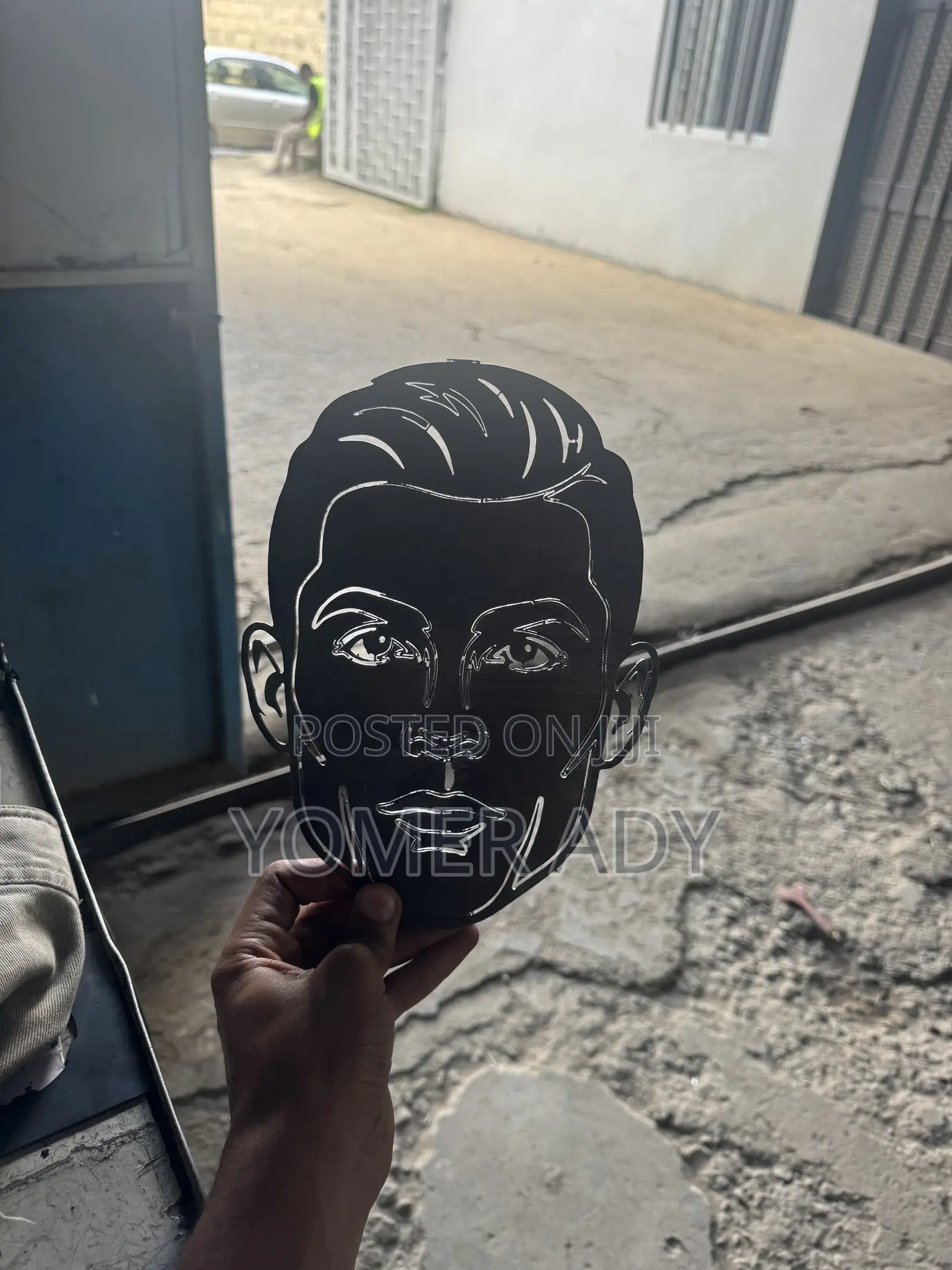 Cr7 Metal Silhouette Wall Art – Premium Quality