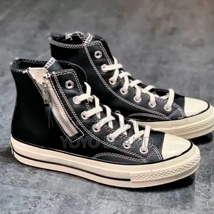 All Star Converse Chuck 70 Side Zip High Black/White Unisex Boots