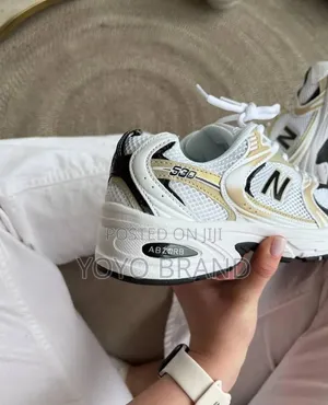 New Balance 530 Sneakers White/ Metallic Gold and Black