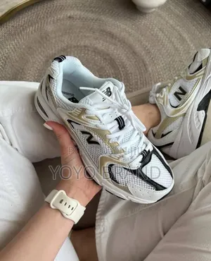 New Balance 530 Sneakers White/ Metallic Gold and Black