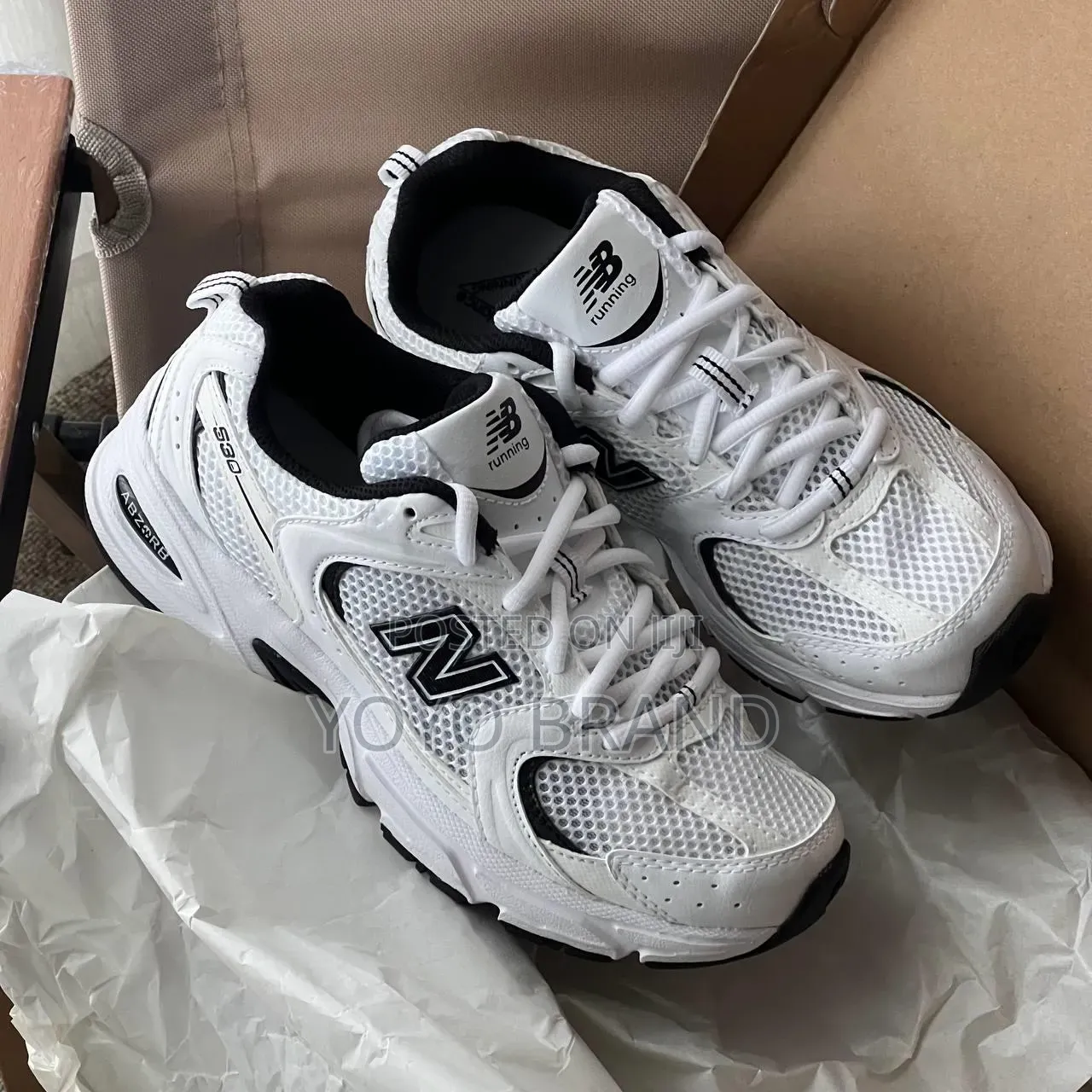 New Balance 530 Sneakers White/Black Unisex Fashion Shoes