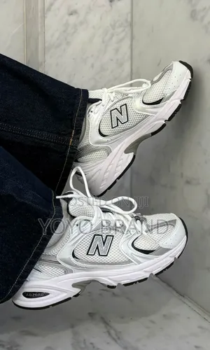 New Balance 530 Sneakers White/ Silver Metallic Colorway Unisex Shoe