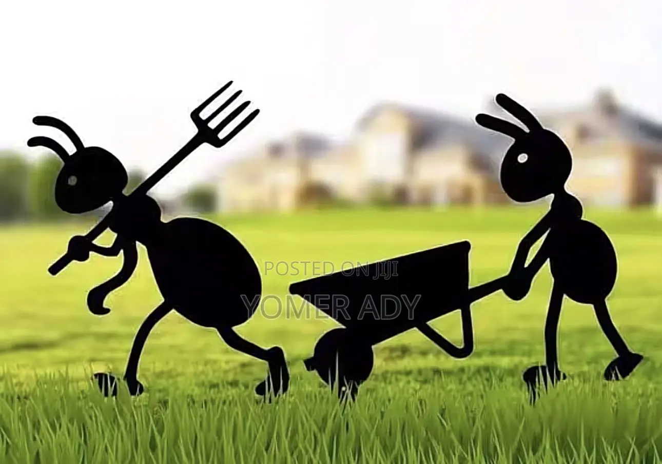 Decorative Metal Art Laser-cut Ant Garden Ornaments