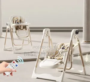 2 in 1 Electric Baby High Chair Swing With Remote Control