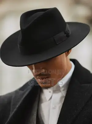 Wide-Brim Fedora Hat