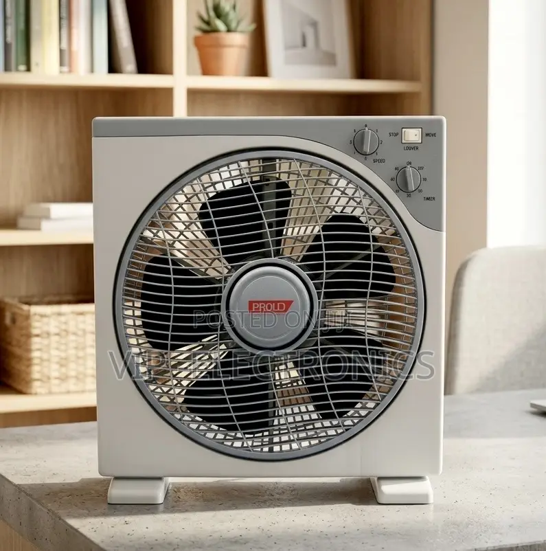 Proud 12-Inch Box Fan – Compact Cooling Power