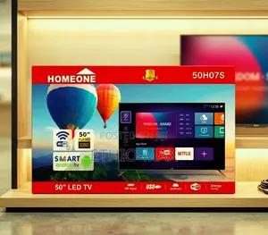 Homeone Tv 50" Smart Android Tv – Double Glass Design | Smart Enterta