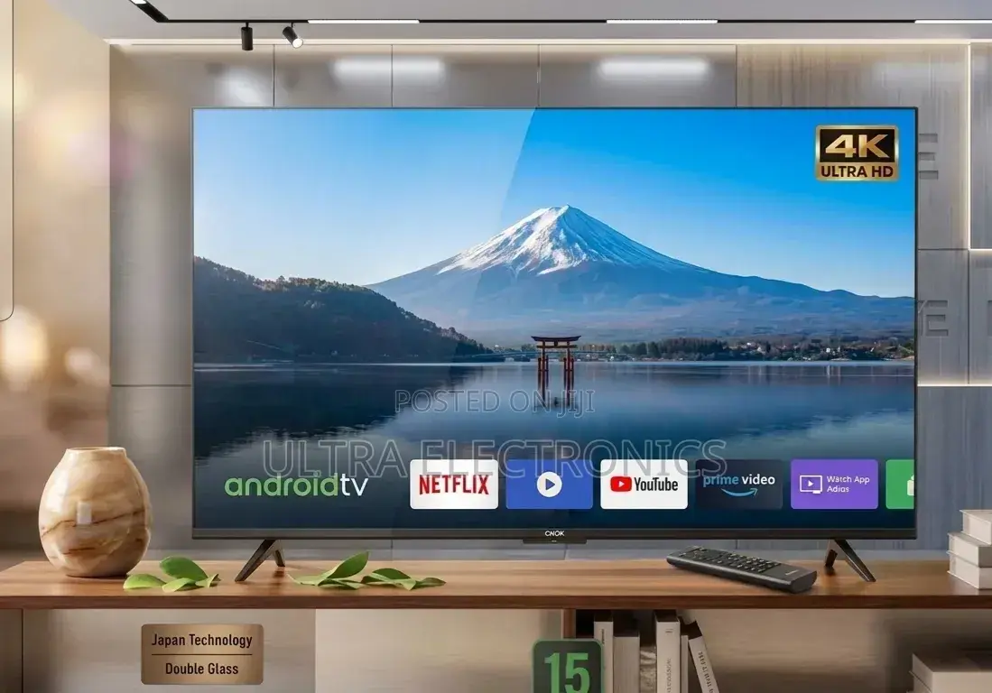 Orbit 55 Inch Ultra Hd Smart Tv Featuring a Branded "Cnok"
