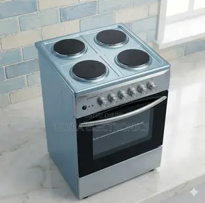 Femaslux 4-Burner Electric Oven Features a Distinct Light Blue Finish