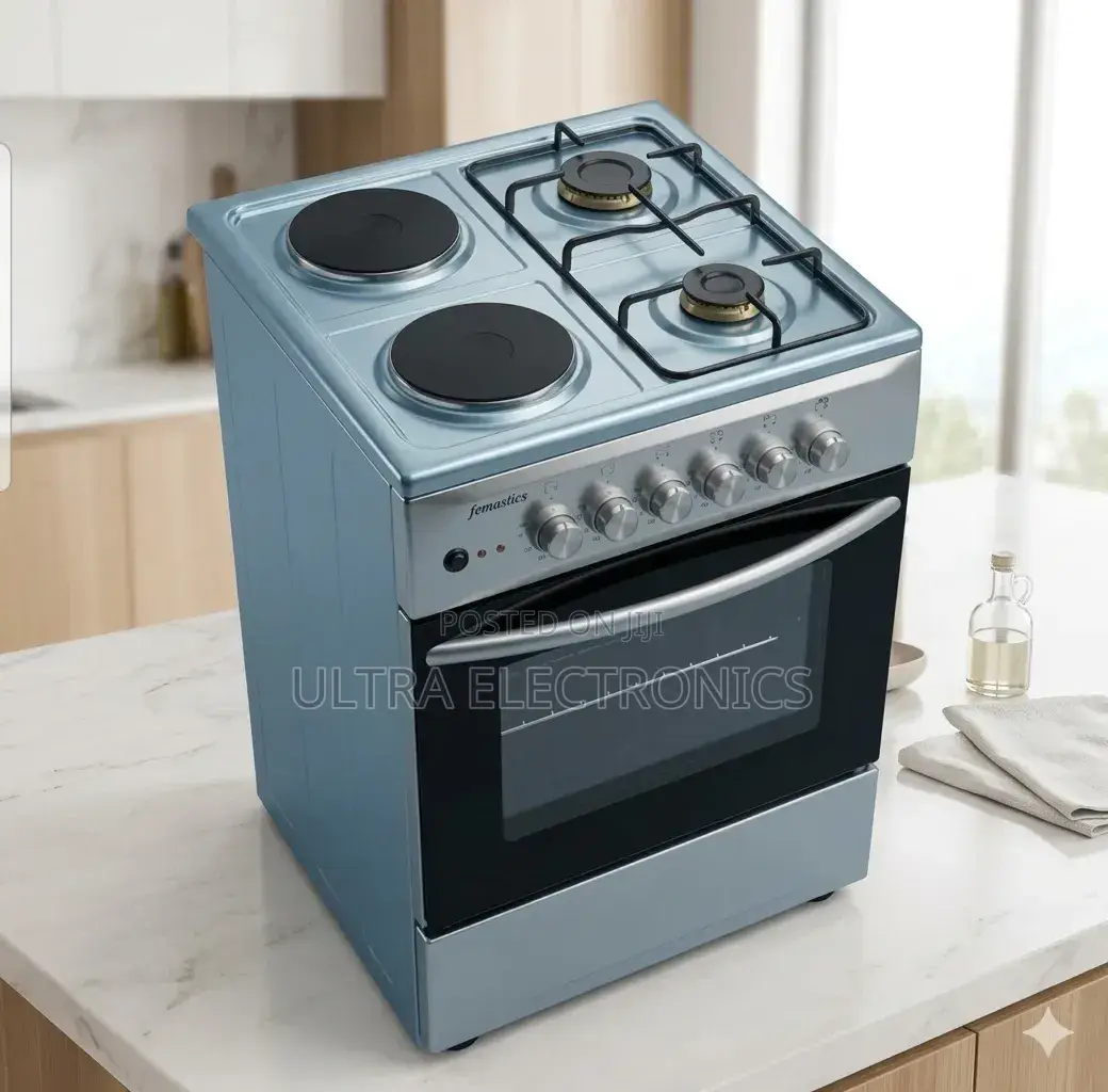 Femaslux Branded Freestanding Oven and Stove Combination in a Modern