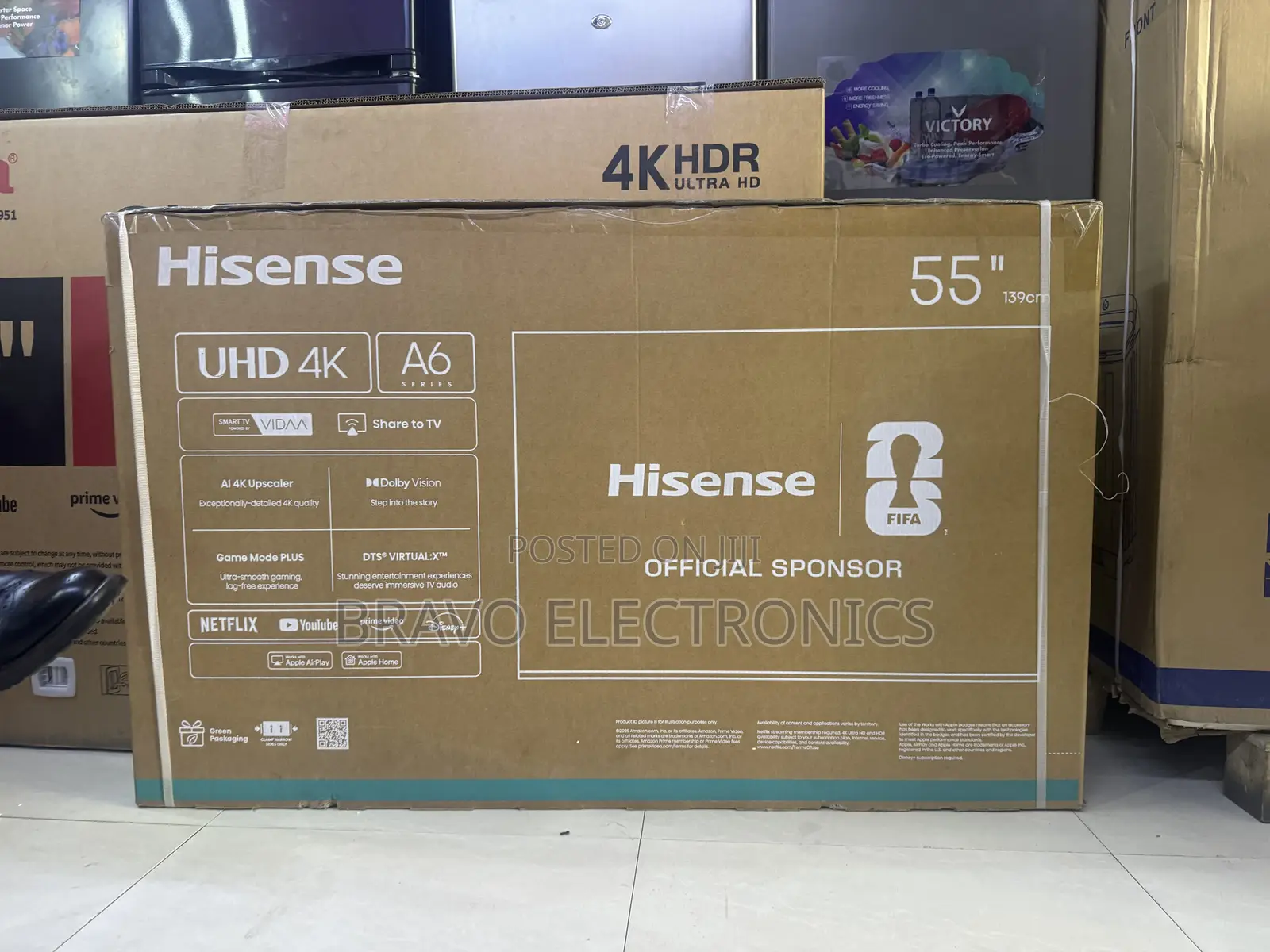 Hisense 55” Uhd Smart Tv | A6 Series | 3-Year Warranty
