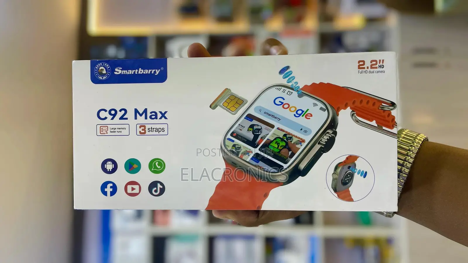 Smart Watch With Sim Card Smartbarry C92 Max Android 64gb