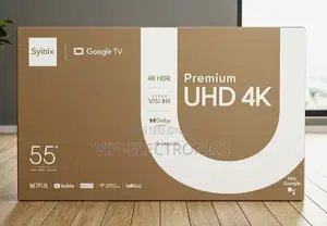 Syinix 55 Inch Tv Premium Uhd Google Tv – Smart Entertainment